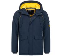 Indicode Parka Homme Ocala - manteau hiver chaud long avec capuche urbaine