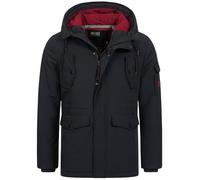 Indicode Parka Homme Ocala - manteau hiver chaud long avec capuche urbaine