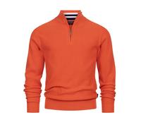 Indicode Pull Homme INBull - maille zippée col montant style moderne