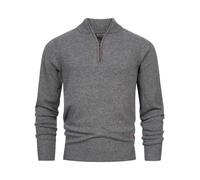 Indicode Pull Homme INMargous - maille half zip col montant style moderne