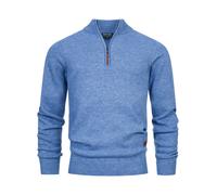Indicode Pull Homme INMargous - maille half zip col montant style moderne