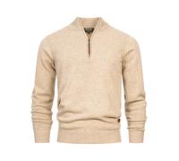 Indicode Pull Homme INMargous - maille half zip col montant style moderne