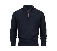 Indicode Pull Homme INPeace - maille half zip col montant style moderne