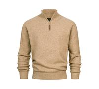 Indicode Pull Homme INTrax - maille half zip col montant style moderne