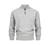 Indicode Pull Homme INTrax - maille half zip col montant style moderne