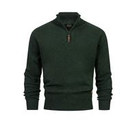 Indicode Pull Homme INTrax - maille half zip col montant style moderne