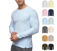 Indicode Hommes Loakim Knit Sweater | Pull tricoté Classique, chiné Cornstalk M