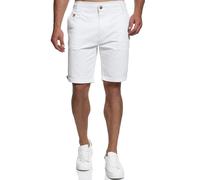 Indicode Hommes Creel Chino Shorts | Pantalon Court Chino à 5 Poches Offwhite XL