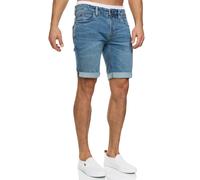 Indicode Short en jean homme INDanny-bermuda denim court pantalon court