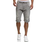 Indicode Hommes Leon Shorts | Pantalon Court composé à 98% de Coton Lt Grey L