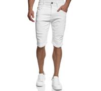 Indicode Hommes Leon Shorts | Pantalon Court composé à 98% de Coton Offwhite M