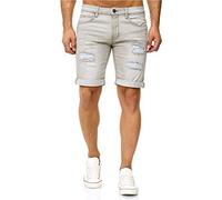 Indicode Short en jean Kaden, Lt Grey Ripped, S
