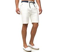 Indicode Short Ettore pour homme en 84 % coton | Short chino pour homme, blanc cassé, 3XL