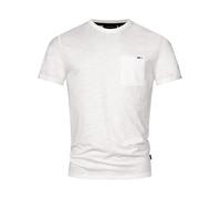 Indicode T-shirt INAndorra pour homme avec col rond | T-shirt d'été pour homme, blanc cassé, S