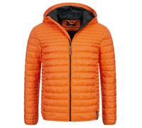 Indicode Hommes Bowers Quilted Jacket | Veste matelassée aspect doudoune Orangeade M