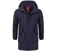 Indicode Veste Homme Dexter - doudoune matelassée hiver avec capuche chaude