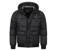 Indicode Veste Homme INPaulix - doudoune matelassée hiver avec capuche chaude