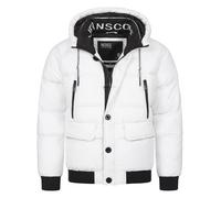 Indicode Veste Homme INPaulix - doudoune matelassée hiver avec capuche chaude