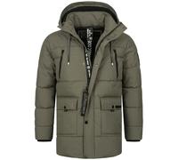 Indicode Veste Homme INWess - doudoune matelassée hiver avec capuche chaude