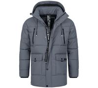 Indicode Veste Homme INWess - doudoune matelassée hiver avec capuche chaude