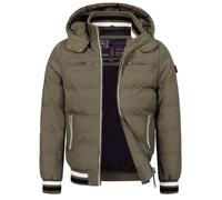 Indicode Hommes Marlon Quilted Jacket | Veste matelassée aspect doudoune Army M