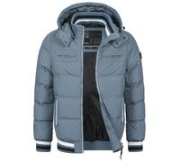 Indicode Veste matelassée Marlon pour homme aspect doudoune | Veste d'hiver demi-saison, blue grey, XL