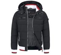 Indicode Hommes Marlon Quilted Jacket | Veste matelassée aspect doudoune Black Mix L