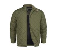 Indicode Veste matelassée INDoro pour homme avec col en velours côtelé et surpiqûre en losanges - Doudoune pour homme