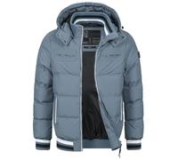 Indicode Veste matelassée Marlon pour homme aspect doudoune | Veste d'hiver demi-saison, blue grey, XL