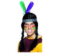 Indien Bandeau 2 Plumes Assorties - Multicolores - Taille Unique multicolores G