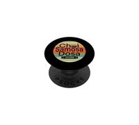 Indien Cuisine Indienne Desi Humour Chai Samosa Bollywood Drôle PopSockets PopGrip Adhésif