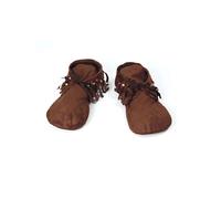 Indien Hippie Chaussure Housses Marron Pompons Accessoire Déguisement 60s 70s