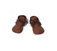 Indien Hippie Chaussure Housses Marron Pompons Accessoire Déguisement 60s 70s