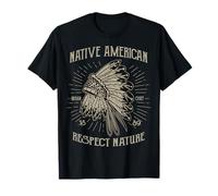 Indien Respect Nature Amérindien T-Shirt