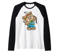 Indiens avec Arc et flèches | Mignon Ours en Peluche Manche Raglan
