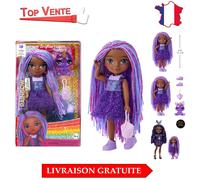 Indigo Bailey de RAINBOW HIGH: Poupée violette 14 cm avec Sac et Renard Magique