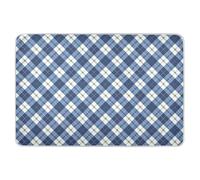 Indigo Buffalo Checks - Alèse réutilisable extra large pour tout-petit, imperméable, lavable, tapis à langer pour tout-petits, 132,1 x 86,4 cm (L x l)