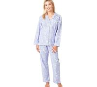 Indigo Sky Pyjama Luella 100 % coton brossé Wincyette pour femme, Animal bleu, 20-22