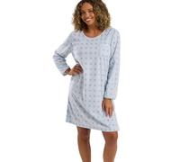Indigo Sky Womens Loulou Light & Warm Fleece Nightshirt Chemise de Nuit, Bleu, 48-50 Femme