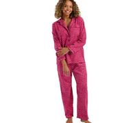 Indigo Sky Women's Luella 100% Brushed Cotton Wincyette Pyjama Ensemble de Pijama, Cerise Animale, 40-42 Femme