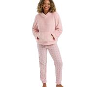Indigo Sky Womens Sasha Cosy Fleece Pyjama Set Ensemble de Pijama, Rose, 48-50 Femme
