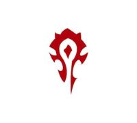 INDIGOS UG Autocollant de Voiture - JDM - Die Cut - Auto - OEM - Horde - 120x70 mm Rouge - Fenêtre arrière - Autocollant de Lunette arrière Réglage - Sticker