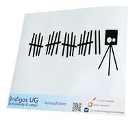 INDIGOS UG Autocollant de Voiture - JDM - Die Cut - Auto - OEM - Radar de Vitesse - 210x90 mm Noir - Fenêtre arrière - Autocollant de Lunette arrière Réglage - Sticker