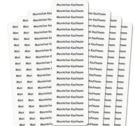 INDIGOS UG® Autocollant nom Sticker- 51x7 mm - 140 pièces pour enfants, école et maternelle - stylos, étuis à crayons, règles - fond blanc