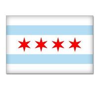 INDIGOS UG Autocollant pour voiture JDM Die Hart - Chicago Illinois Flag pour ordinateur portable tuning pare-brise arrière camion 127 mm x 76 mm
