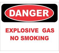Indigos UG - Autocollant - Sécurité - Avertissement - Danger explosive atmosphere self adhesive vinyle labels 150 mm x 125 mm - Bureau - Entreprise - École