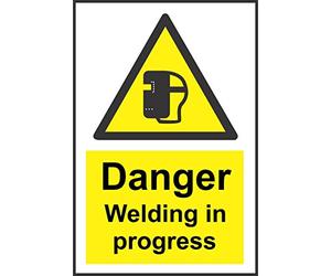 Indigos UG - Autocollant - Sécurité - avertissement - Dangers de soudure en cours de sécurité 300 mm x 200 mm - Autocollant pour bureau, Société, à l'école, à l'hôtel