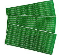 INDIGOS UG® Autocollants de nom Sticker - 36x7 mm - 150 pièces pour les enfants, l'école et le jardin d'enfants - stylos, étui à crayons, règles - personnalisé - vert