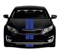 INDIGOS UG - Bandes Viper - M206 brillantes - 2 bandes bleu roi - 400 x 15 cm - le classique - avec film de transfert - Tuning - Viper - Bandes de course automobile - Bandes décoratives