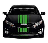 INDIGOS UG - Bandes Viper pour voiture - M208 mat - 5 bandes jaune-vert - 2 x 400 cm x 15 cm et 3 x 400 cm x 3 cm - Avec film de transfert - Tuning - Viper - Bandes décoratives